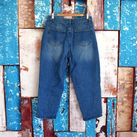 Women's Forever 21 Jeans High Rise Straight Leg SIZE 31 Medium Wash - Picture 6 of 10